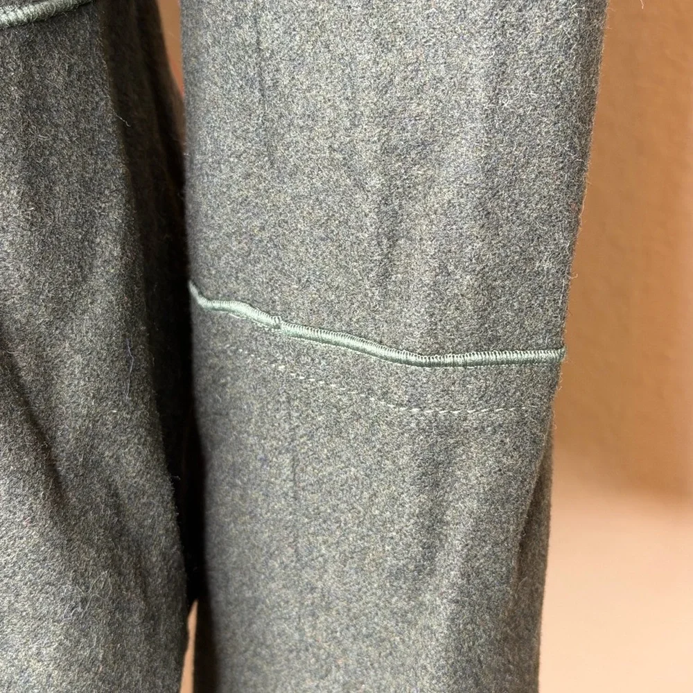 Banana Republic Double-Breasted Green Italian Wool Military Style Jacket‎
